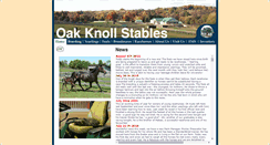 Desktop Screenshot of oakknollstables.com