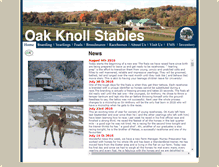 Tablet Screenshot of oakknollstables.com